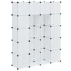 vidaXL Modulaire kast met 14 compartimenten wit 37 x 146 x 180,5 cm