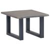 vidaXL Salontafel met natuurlijke randen 60x60x40 cm acaciahout grijs
