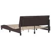 vidaXL Bedframe zonder matras "Hanko" stof donkerbruin 160x200 cm