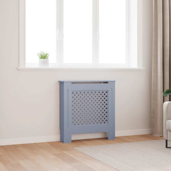 vidaXL Radiatorombouw 78 cm MDF grijs