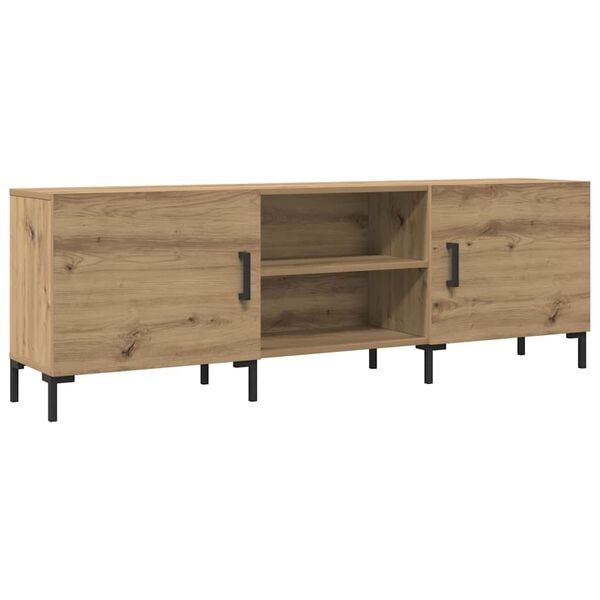 vidaXL Tv-meubel 150x30x50 cm bewerkt hout artisanaal eikenkleurig