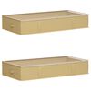 vidaXL Opbergdoos met transparant bovenraam 2 st Nonwoven stof 64,8 L