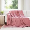 vidaXL Gooi Deken Roze 270 x 240 cm Fleece