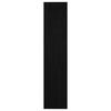 vidaXL Boekenkast/kamerscherm 100x30x135,5 cm massief grenenhout zwart