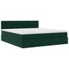 vidaXL Ottoman bed met matras 180x200 cm fluweel donkergroen