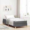vidaXL Boxspringbed met matras Donkergrijs 100 x 200 cm Stof