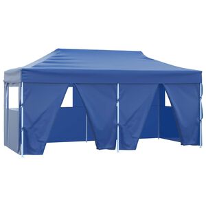 vidaXL Partytent 291 x 580 x 315 cm Blauw Oxford Stof