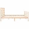 vidaXL Bedframe met hoofdbord massief hout 200x200 cm
