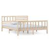 vidaXL Bedframe massief hout 135x190 cm