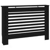 vidaXL Radiatorombouw 112x19x81,5 cm MDF zwart