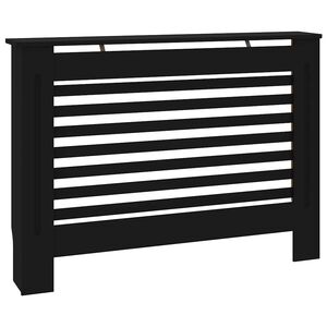 vidaXL Radiatorombouw 112x19x81,5 cm MDF zwart