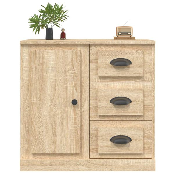 vidaXL Dressoir 70x35,5x67,5 cm bewerkt hout sonoma eikenkleurig
