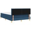vidaXL LED Box Spring Bed met matras met LED Blauw 140 x 200 cm Stof