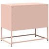 vidaXL Tv-meubel 68x39x60,5 cm staal roze