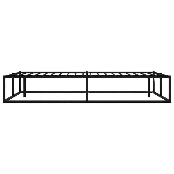 vidaXL Bedframe metaal zwart 120x200 cm