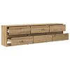 vidaXL TV Eenheden 2 pcs Artisan Eiken 180 x 34 x 50 cm Bewerkt hout