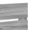 vidaXL Hoofdbord Grijs Sonoma 75 cm Bewerkt hout