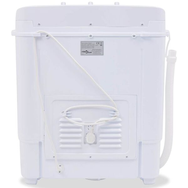 vidaXL Mini wasmachine met dubbele trommel 5,6 kg