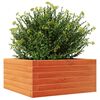 vidaXL Plantenbak 50x50x23 cm massief grenenhout wasbruin