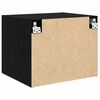 vidaXL Wandkast Zwart eiken 50 x 42.5 x 40 cm Bewerkt hout