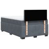 vidaXL Boxspring met matras fluweel donkergrijs 120x200 cm