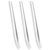 vidaXL Zweetschrapers paard 3 st aluminium zilverkleurig