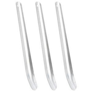 vidaXL Zweetschrapers paard 3 st aluminium zilverkleurig