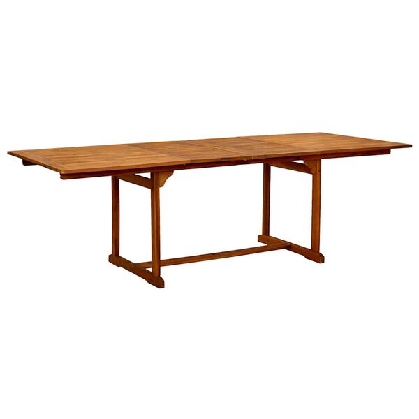 vidaXL 7-delige Tuinset massief acaciahout en textileen