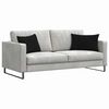 vidaXL Sofa Kussens 2 stuks Zwart 60 x 40 cm Stof
