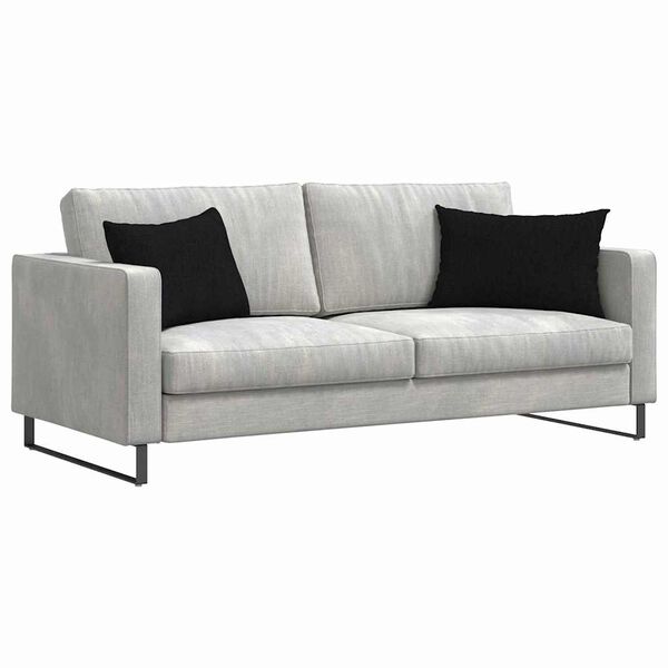 vidaXL Sofa Kussens 2 stuks Zwart 60 x 40 cm Stof