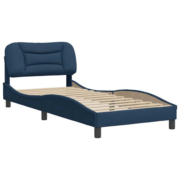 vidaXL Bedframe zonder matras "Hvar" 80x200 cm stof blauw