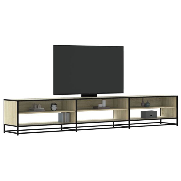 vidaXL Tv-meubel 270x40x46 cm bewerkt hout sonoma eikenkleurig