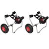 vidaXL Kayaktrolleys 2 st aluminium
