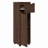 vidaXL Badkamer Kast Bruin Eiken 30,5 x 30 x 101 cm Bewerkt hout