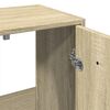vidaXL 4-delige Badkamermeubelset bewerkt hout sonoma eikenkleurig