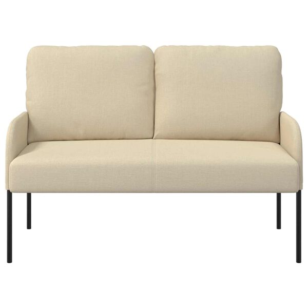 vidaXL Banken met kussen 110cm Cr&egrave;me Multiplex