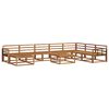 vidaXL Buiten bankenset 9 pcs Naturel Massief Acaciahout