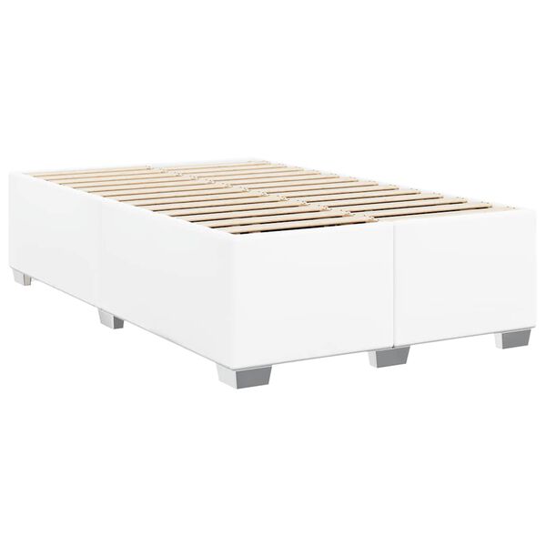 vidaXL Bedframe zonder matras Wit Volledig Kunstleer
