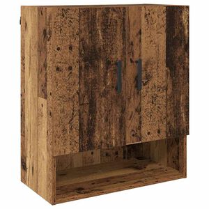 vidaXL Wandkast Wandgemonteerd Oudhout 60 x 31 x 70 cm Bewerkt hout