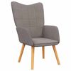vidaXL Relaxstoel stof taupe