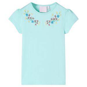 vidaXL Kindershirt 128 lichtzeeblauw