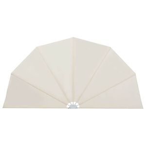 vidaXL Terrasscherm inklapbaar 160 cm cr&egrave;me