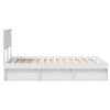 vidaXL Bedframe met hoofdeinde Wit 120 x 190 cm Massief grenenhout