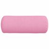 vidaXL Bolster Kussens 2 stuks Roze Ø 15 x 40 cm Stof