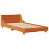 vidaXL Bedframe zonder matras massief grenenhout wasbruin 90x200 cm