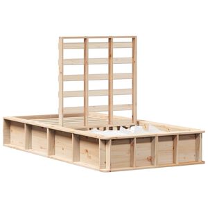 vidaXL Bedframe Bruin 90 x 200 cm Massief grenenhout