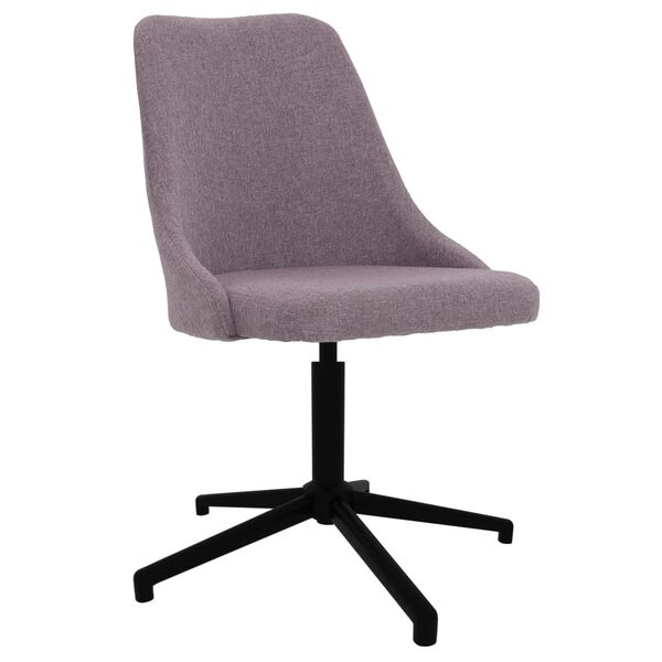 vidaXL Eetkamerstoelen draaibaar 6 st stof taupe