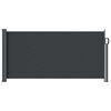 vidaXL Uittrekbaar Zijscherm 300 x 100 cm Polyester Rechthoekig Zwart