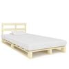 vidaXL Bedframe pallet massief grenenhout 120x200 cm