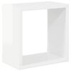 vidaXL Wandschappen kubus 6 st 26x15x26 cm hoogglans wit